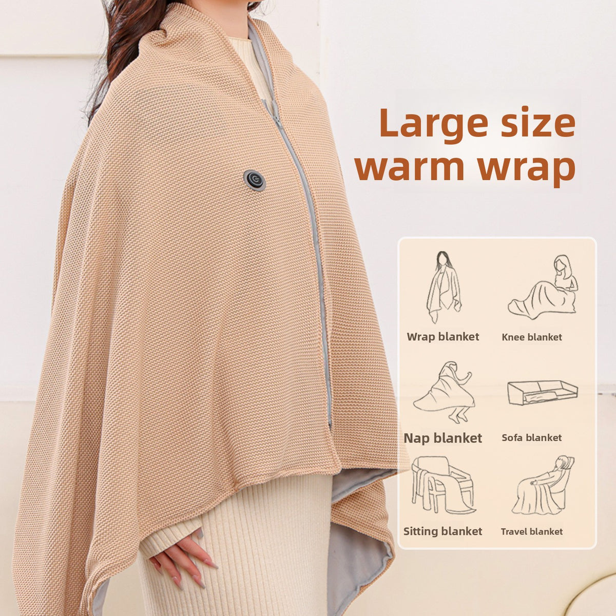 ROTOPES CozyHeat Graphene Heated Blanket