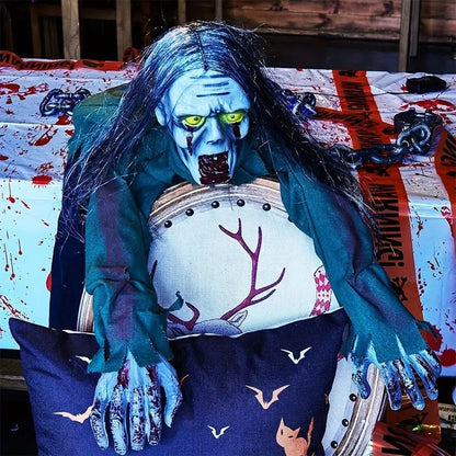 Voice Controlled Hairy Electric Crawling Ghost Decoration