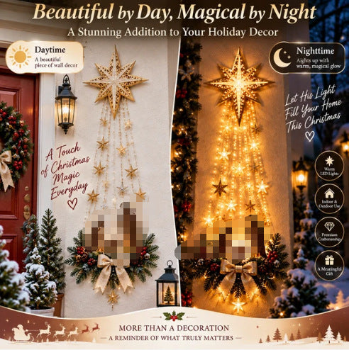 Bethlehem Star Nativity Christmas Wall Light