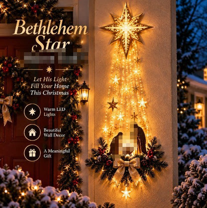 Bethlehem Star Nativity Christmas Wall Light